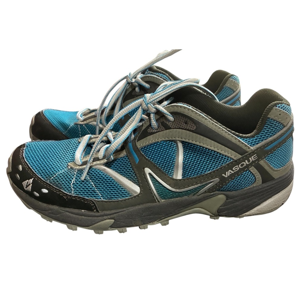 Vasque Womens Trail Running Shoes Blue Grey Mesh Athletic Sneakers SZ 9.5M